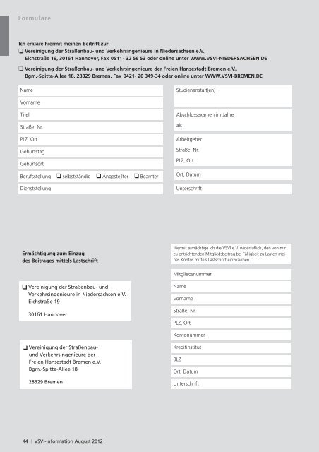 Mitgliederversammlung 2012 - VSVI Niedersachsen