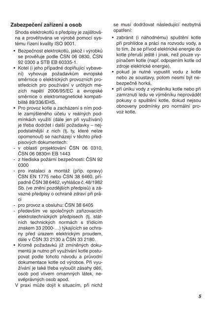 Protherm - elektrokotel ke staÅ¾enÃ­ v PDF formÃ¡tu - HS CONSULT, s.r.o.