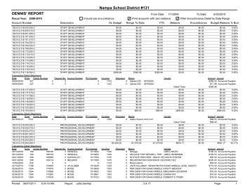 FY09-10 - Professional Development - Nampa School District #131