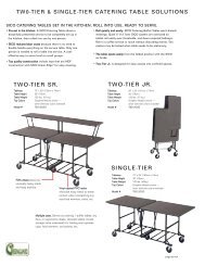 Room Service Hospitality Table Brochure - Sico Inc.