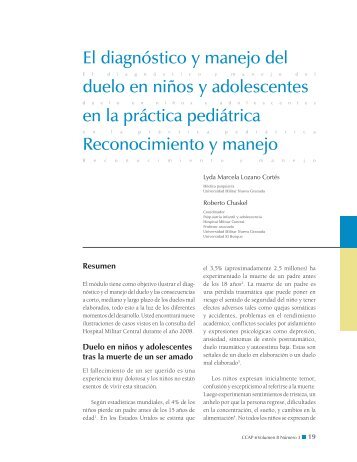 El diagnÃ³stico y manejo del duelo en niÃ±os y adolescentes en la ...