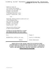 Appendix to the Objection of FGIC - ResCap RMBS Settlement