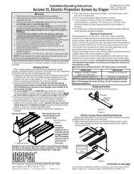 110 V Instructions - Draper, Inc.