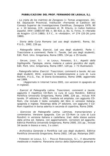 BibliografiaFdeLasala2010Web.pdf - Pontifical Gregorian University