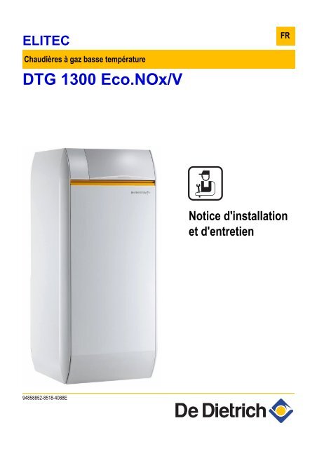 DTG 1300 Eco.NOx/V - De Dietrich Thermique Pro