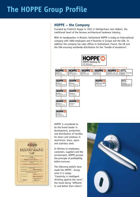 HOPPE (UK) Ltd - Swiss Shade