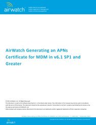AirWatch Generating an APNs Certificate for MDM in v6.1 SP1 and ...