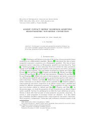 ALMOST CONTACT METRIC MANIFOLDS ADMITTING SEMI ...