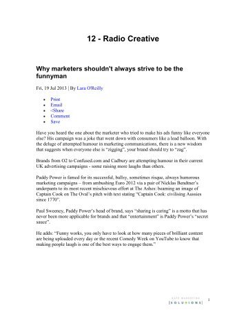 12 - Radio Creative - Katz Marketing Solutions | Radio Advertising ...