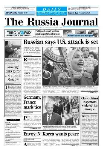 Russian - The Russia Journal