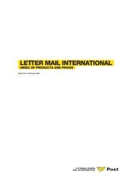 LETTER MAIL INTERNATIONAL ... - Österreichische Post AG