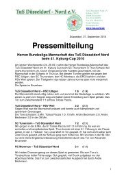 Pressemitteilung Herren Bundesliga-Mannschaft des TuS ...