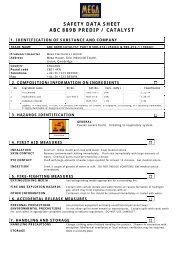 SAFETY DATA SHEET ABC 889B PREDIP ... - Mega Electronics