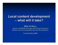 Local content development – what will it take? - United Nations in ...