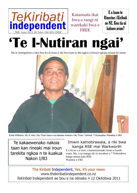'Te I6Nutiran ngai' - Kiribati Independent