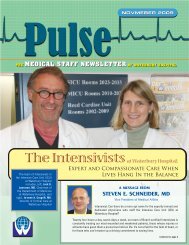 THE MEDICAL STAFF NEWSLETTER OF WATERBURY HOSPITAL ...