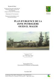 Plan d'urgence de la zone pÃ©troliÃ¨re Oued El Maleh - DÃ©partement ...