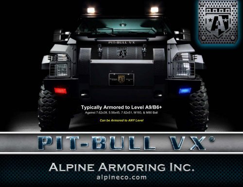 Typically Armored to Level A9/B6+ - Alpine Armoring Inc.