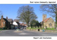 East Ayton Community Appraisal Report and Conclusions