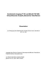 Kombinierte Imaging FT-IR und MALDI-TOF-MS - Digitale Bibliothek ...