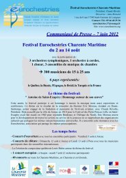 Charente Maritime - Juin 2012 - Eurochestries