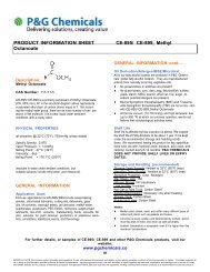 CE-899, Methyl Octanoate - P&G Chemicals