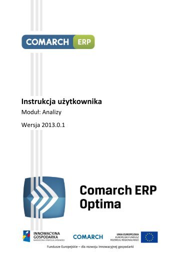 Comarch ERP Optima - Analizy