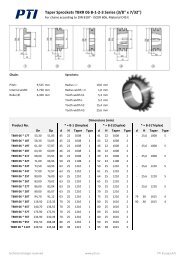 Taper Sprockets TBKR 06 B-1-2-3 Series (3/8