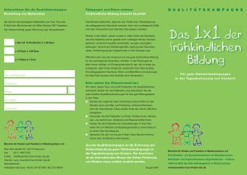 Flyer (pdf zum Download) - BÃ¼ndnis fÃ¼r Kinder und Familien in ...