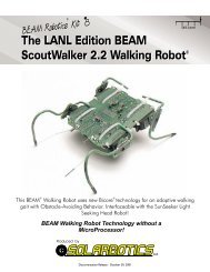 The LANL Edition BEAM ScoutWalker 2.2 Walking RobotÂ© The ...