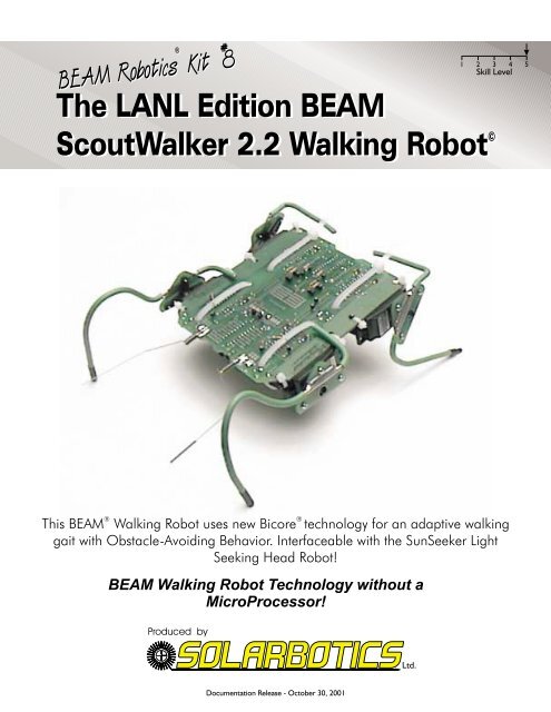 The LANL Edition BEAM ScoutWalker 2.2 Walking RobotÂ© The ...