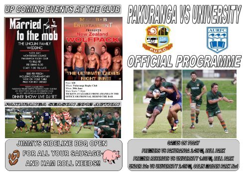 Pakuranga Rugby Club When: 30th June Show Starts ... - AllTeams