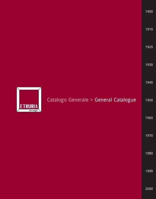 Catalogo Generale > General Catalogue