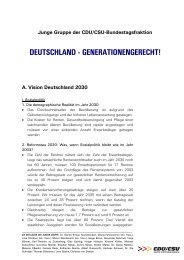 Beschluss Junge Gruppe - CDU/CSU-Fraktion im Deutschen ...