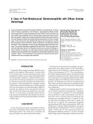 A Case of Post-Streptococcal Glomerulonephritis with Diffuse ...