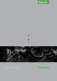 Annual Report 2010 - Savatech