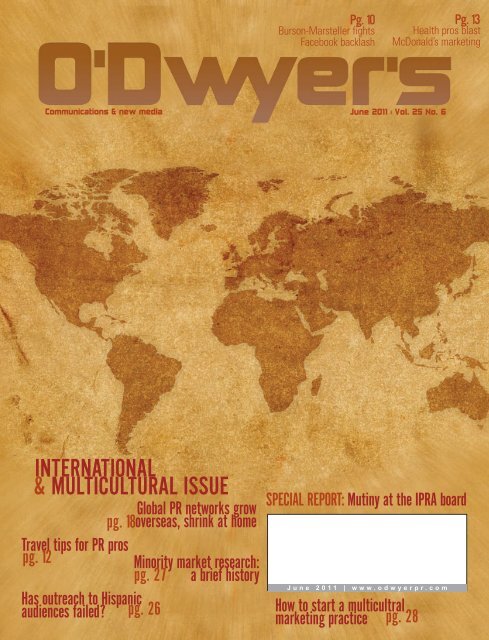INTERNATIONAL & MULTICULTURAL ISSUE - Odwyerpr.com