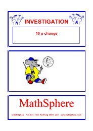 INVESTIGATION - MathSphere