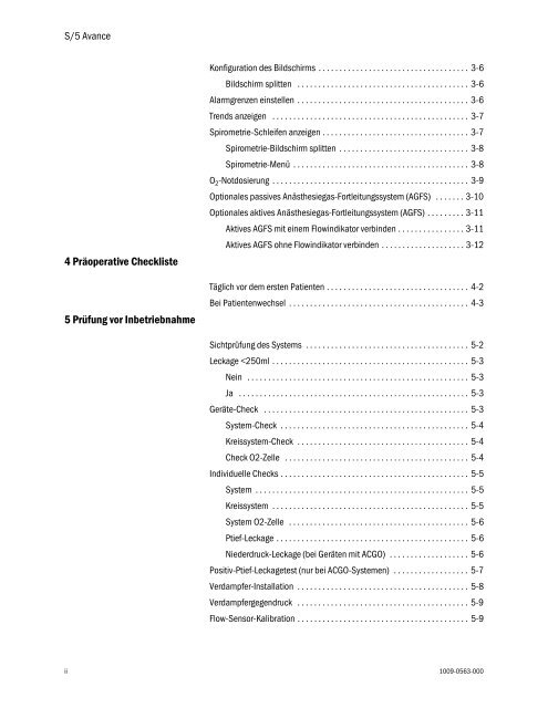 S/5 Avance Referenzhandbuch â Teil 1 von 2 - aquis medica GmbH