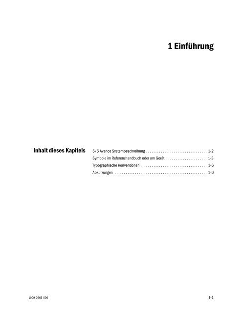 S/5 Avance Referenzhandbuch â Teil 1 von 2 - aquis medica GmbH