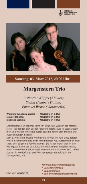 Morgenstern Trio - Kulturring Herdorf e.V.