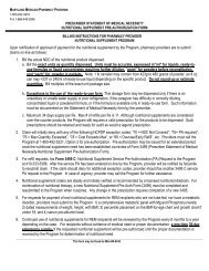 Nutritional Supplement Pre-Authorization Form - Maryland Medical ...