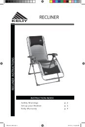 Kelty Recliner Instructions