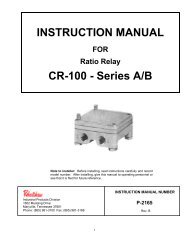 CR100 Series - Robertshaw Industrial Products