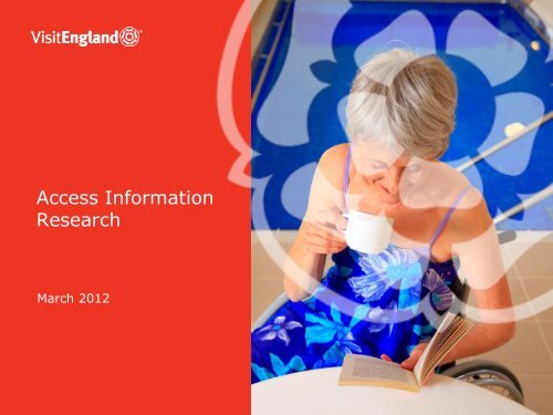 Access Information Research - VisitEngland