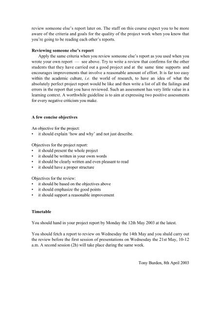 Vehicle Aerodynamics, 5C1211, 2003 Guidelines ... - KTH Mechanics