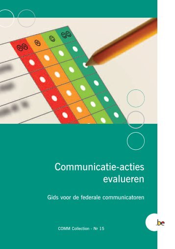 COMMCollection 15 Communicatie-acties evalueren (PDF ... - Fedweb