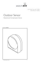Outdoor Sensor - Baxi Know How