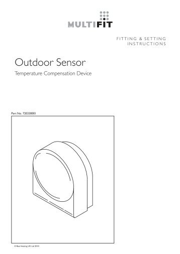 Outdoor Sensor - Baxi Know How