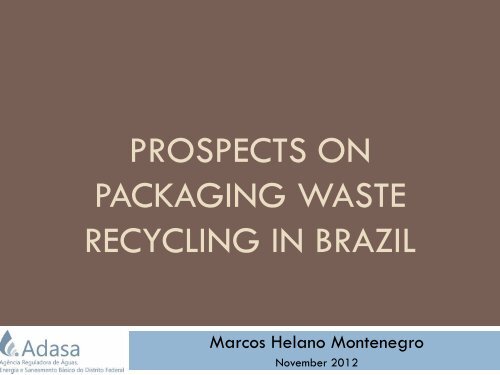 PROSPECTS ON PACKAGING WASTE RECYCLING IN BRAZIL